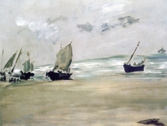 Plage de Berck-sur-mer à marée basse by Edouard Manet