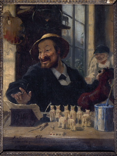 Portrait d'Alexandre Schanne (1823-1887), modèle du "Schaunard" de "La Vie de Bohème" de Murger by Léon Dehaisne