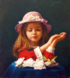 "Portrait of a little girl" Iris by Οδυσσέας Οικονόμου