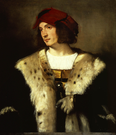 Portrait of a Man in a Red Cap by Titian