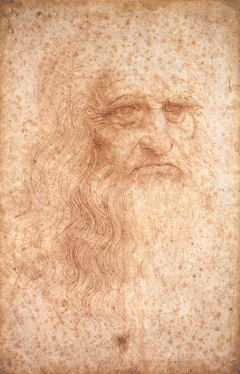 Portrait of a man in red chalk (Leonardo) by Leonardo da Vinci