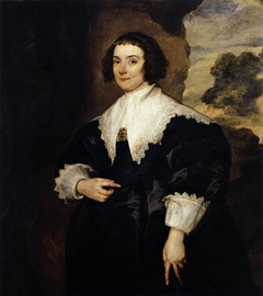 Portrait of Elisabeth van Assche, Justus van Meerstraeten's wife by Anthony van Dyck