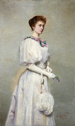 Portrait of Helena Cerchowa by Stanisław Cercha