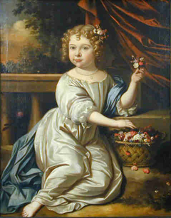 Portrait of Maria van der Zaan, daughter Cornelis and Clara van der Zaan by Jan van Neck