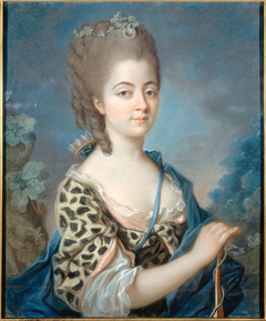 Portrait of Marie-Aurore de Saxe (1748-1821) in Diana the Huntress