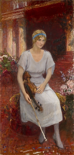 Portrait of the Violinist Cecilia Hansen by Ilya Repin