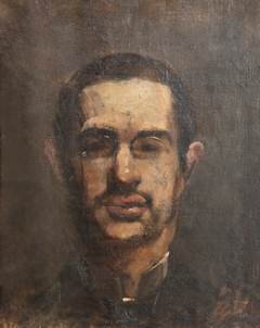 Portrait of Toulouse Lautrec, bare head, full face