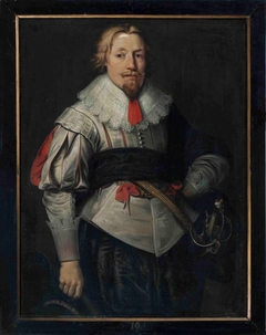 Portrait of Watze van Cammingha (1602-1686), echtgenoot van Sjouck van Aebinga (I) en Anna van Wijtsma (II) by Harmen Willems Wieringa