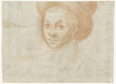 Portret van een jongeman met een hoed, driekwart naar links by Unknown Artist