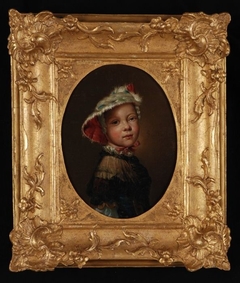Portret van Jacomina Stolker (1753-1818) by Jan Stolker