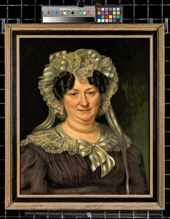 Portret van Neeltje Maria Vetter (Rotterdam 1780 - Delft 1845), echtgenote van viceadmiraal Jan Daniël Musquetier by Cornelis Cels