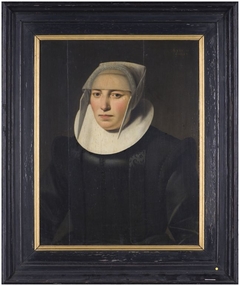 Portret van Sijke Salves (?) by Wybrand de Geest