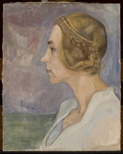 Profile of a young woman
