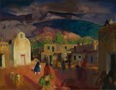 Pueblo Tesuque, No. 2 by George Bellows