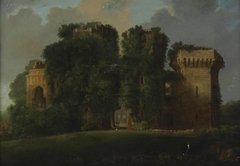 Raglan Castle by J Ashford