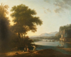 River Landscape (after Claude Lorrain) by Anonymous