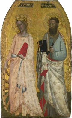 Saint Catherine and Saint Bartholomew by Allegretto Nuzi