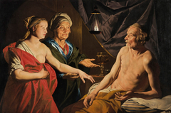 Sarah Leading Hagar to Abraham by Matthias Stom