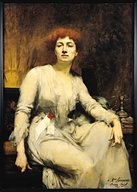 Self-portrait by Amélie Beaury-Saurel