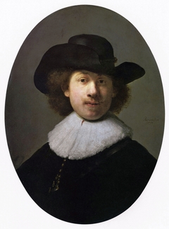Self-portrait as a Burger by Rembrandt
