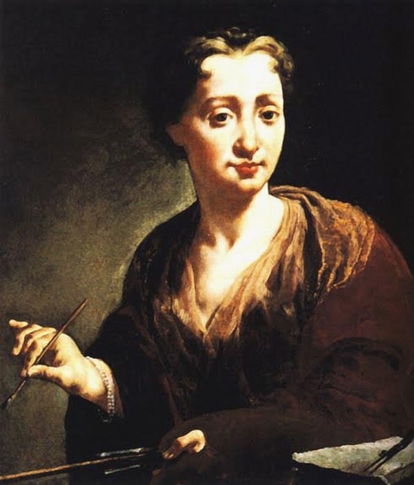 Self-portrait in the Uffizi