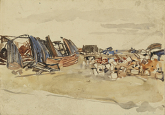 Shelled Nissan Huts by Frederick Varley