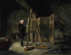 Sir George Harvey, 1806 - 1876. Artist (In his studio) by John Ballantyne