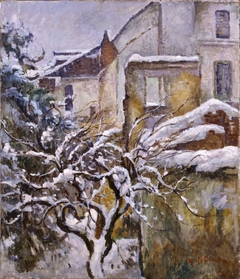 Snow; Snowfall by Raffaele De Grada