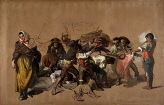 Spanish Boys Playing at Bull-fighting by John Phillip
