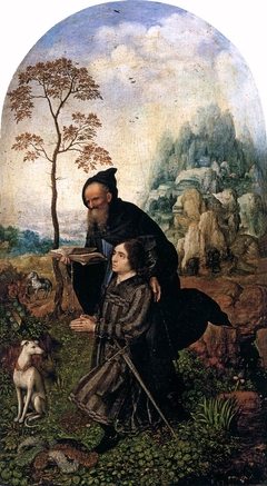 St Anthony with a Donor by Jan Gossaert