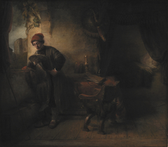 Standing Young Man at the Window in his Study Reading, known as"The Student" by Willem Drost