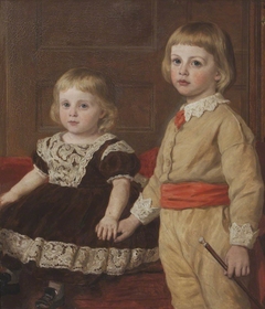 Stephen Langton Massingberd (1869-1925) and his Sister Mary Langton Massingberd, later Mrs Hugh Maude de Fellenburg Montgomery (1871-1950) as Children by John Collingham Moore