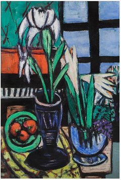 Still Life with Lilies by Max Beckmann