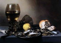 Still Life with Oysters by Pieter Claesz