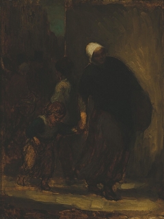 Street Scene by Honoré Daumier