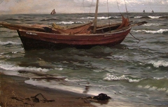 Study of a Boat by Hans Gude