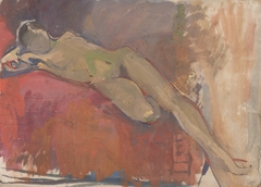 Study of a Reclining Female Nude by Frida Konstantin
