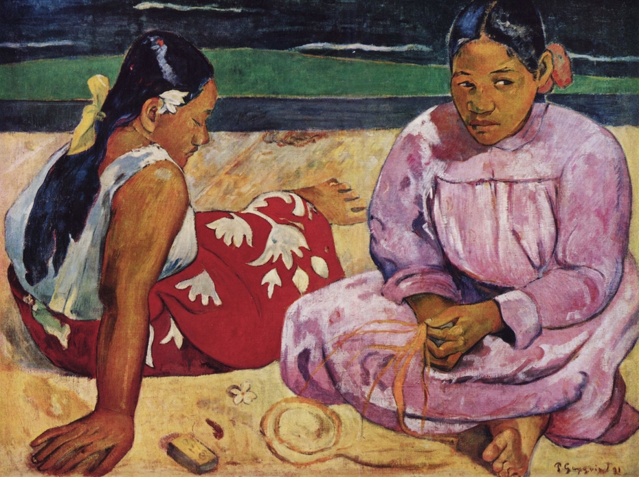 Tahitian Women on the Beach