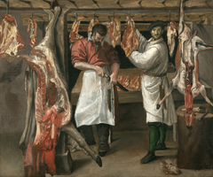 The Butcher's Shop by Annibale Carracci