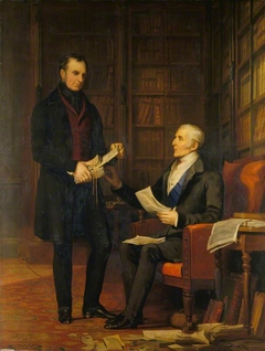 The Duke of Wellington with Colonel Gurwood at Apsley House by Andrew Morton