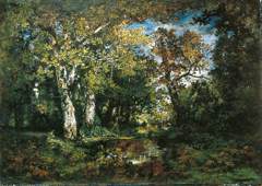 The Forest at Fontainebleau by Narcisse-Virgilio Diaz de la Peña
