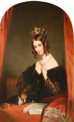 The Hon. Anne Elizabeth Weld-Forester, Countess of Chesterfield (1802-1885) (after Sir Edwin Henry Landseer) by Frederick Percy Graves