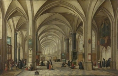 The Interior of a Gothic Church looking East