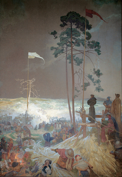 The Meeting at Křížky by Alphonse Maria Mucha