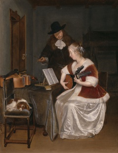 The Music Lesson by Gerard ter Borch the Younger