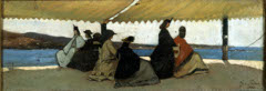 The Palmieri baths roundabout by Giovanni Fattori