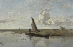 The peat barge by Paul Joseph Constantin Gabriël