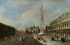 The Piazza San Marco, Venice by Francesco Guardi