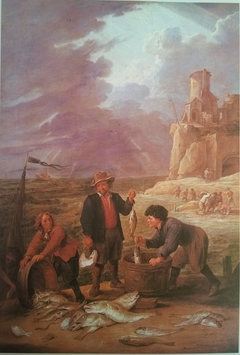 The Return of the Fishermen with their Catch by David Teniers the Younger