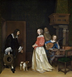 The Suitor's Visit by Gerard ter Borch